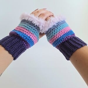 Gehaakte handschoenen - gehaakte vingerloze handschoenen | Coraline vibes