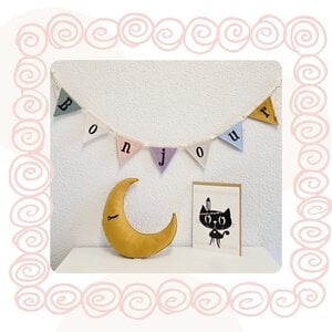 Handgemaakte Decoratie- / Cadeauset Bonjour, nu met gratis Poster! - Mimi de Poes