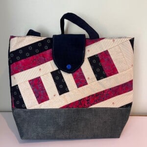 Handtas met quilt motief