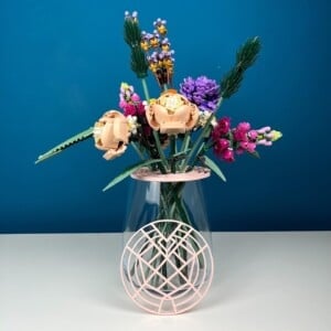 Hart bloemschikker  | Bloemhouder | Bloemboeket accessoire