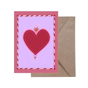 Heart kaartje A6