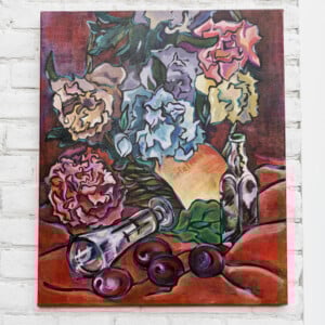 Herst stilleven schilderij on canvas doek, acrylverf