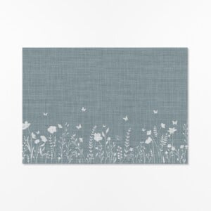 Japandi Botanische Wanddecoratie – Poster met Vlinders & Wilde Bloemen