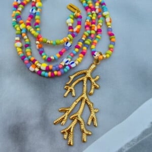 KETTING *koraal goud