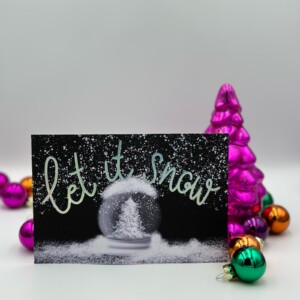 Kerstkaart "Let is SNOWball"