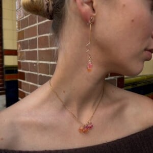 Lange Sierlijke Facethanger Oorbellen met Echte Bloemen uit Utrecht (The Blossom Chapter)