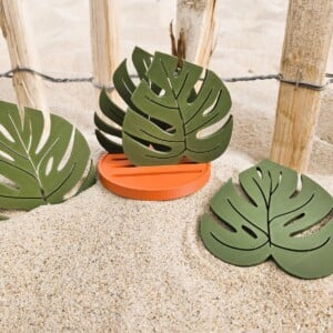 Leuke Monstera onderzetters set van 5 stuks