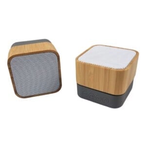 Mini bamboe Bluetooth speaker – Draagbare draadloze speaker met gravure – Duurzaam en stijlvol design