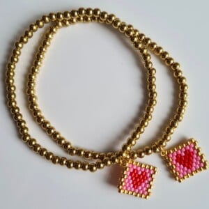 miyuki love hart  design armband