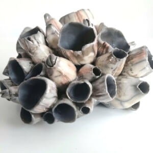 Raku gestookte zeepokken, handmade, keramiek, uniek stukje kunst.