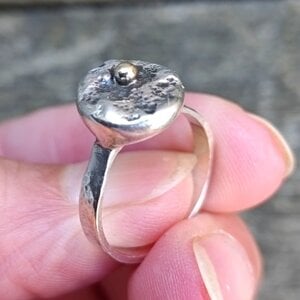 Rough Enough collectie, unieke zilveren ring