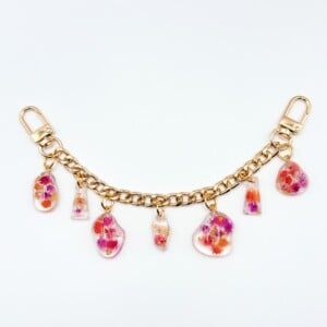 Tassenhanger (Bagchain) met Echte Bloemen uit Utrecht (The Blossom Chapter)