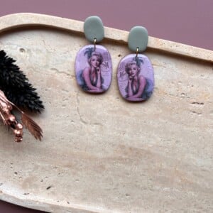 Vintage chique marilyn monroe oorbellen