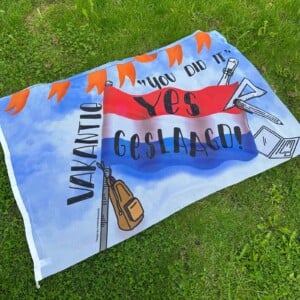 Vlag geslaagd " Yes You did it!"