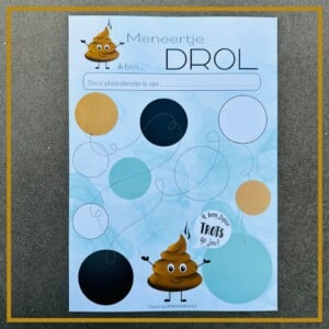 Zindelijkheidstraining Beloning set "Meneertje Drol"