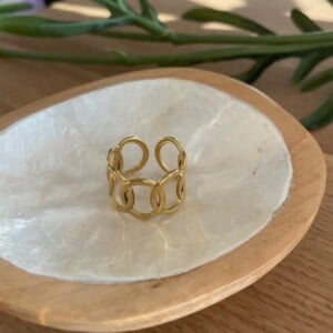 gouden verstelbare boho ring