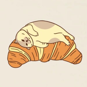 "Croissant bed" - Unisex short sleeve T-shirt