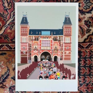Amsterdam Marathon art print