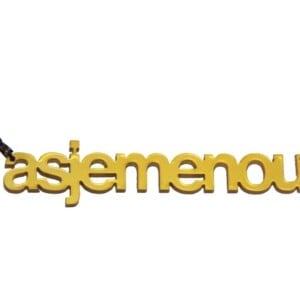 Asjemenou! naamketting goud