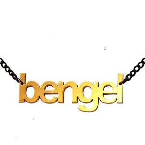 Bengel! naamketting zwart