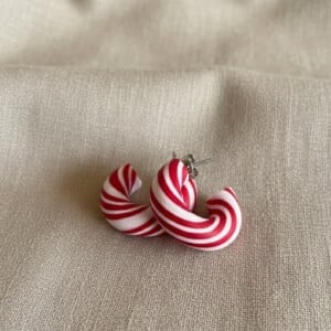Candy Canes Earrings - Pepermunt Snoep Stokken Oorbellen