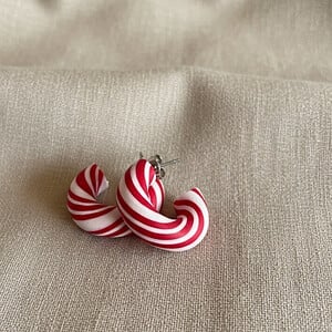Candy Canes Earrings - Pepermunt Snoep Stokken Oorbellen