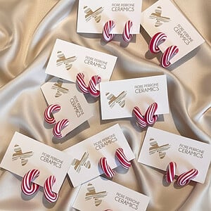 Candy Canes Earrings - Pepermunt Snoep Stokken Oorbellen