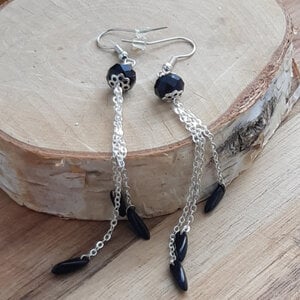 Elegante Kralen: oorbellen met glazen kralen
