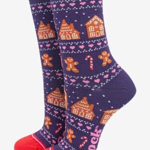 Gingerbread Fair Isle Sokken