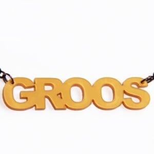 Groos! naamketting goud