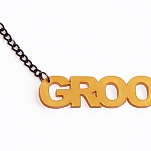 Groos! naamketting goud