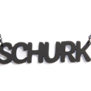 Grote schurk! ketting (zwart)