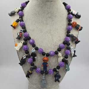 Halloween Spider Party; een handgemaakte one-of-a-kind  Halloween ketting