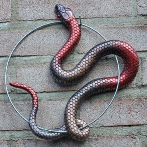 Handgemaakt epoxy slang cirkel "Ziggy the Snake" Cirkel Metallic diverse kleuren