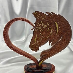 Hart met paardenhoofd op voet - custom item