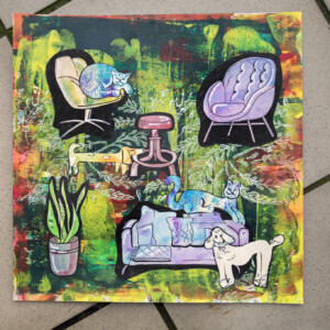 Huisdierenleven, collage