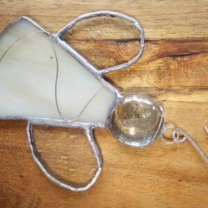 Kerst engeltjes om op te hangen. Glas in lood/Tiffany