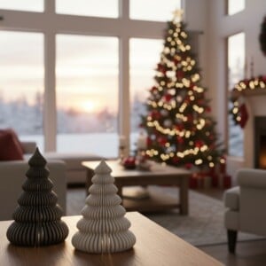 Moderne Kerstboom Tafeldecoratie