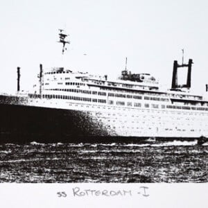 Monocolor zeefdruk s.s. Rotterdam - I