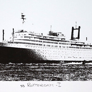 Monocolor zeefdruk s.s. Rotterdam - I
