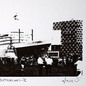 Monocolor zeefdruk s.s. Rotterdam - II