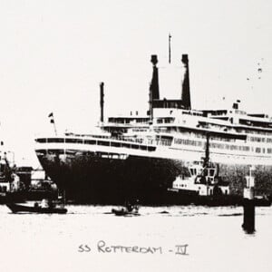 Monocolor zeefdruk s.s. Rotterdam - IV