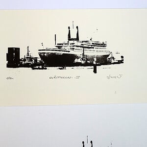 Monocolor zeefdruk s.s. Rotterdam - IV