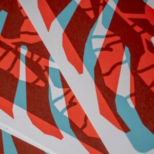 Gelimiteerde zeefdruk van Monstera blad