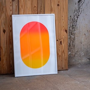 Neon Sunset Zeefdruk Poster