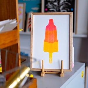 Raketje - A4 riso art print