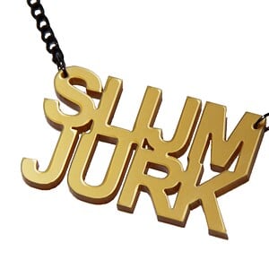 Slijmjurk! naamketting goud