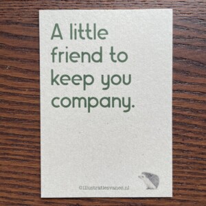 Tegeltje geel - Vosje potlood