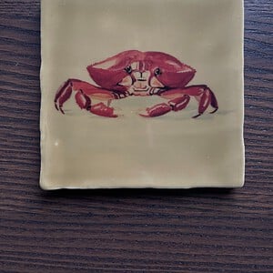 Tegeltje camel - Krab aquarel