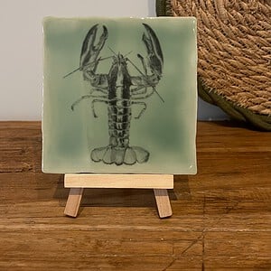 Tegeltje groen - Kreeft potlood
